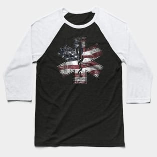 4th of July Paramedic T-Shirt EMS EMT USA American Flag Tee Baseball T-Shirt